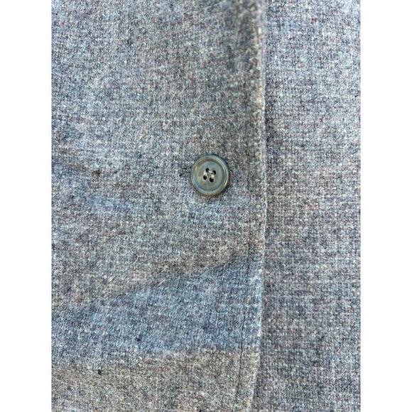 Vintage 100% Pure Wool Gray One Button Blazer, Size‎ Vintage 9 - Picture 6 of 6